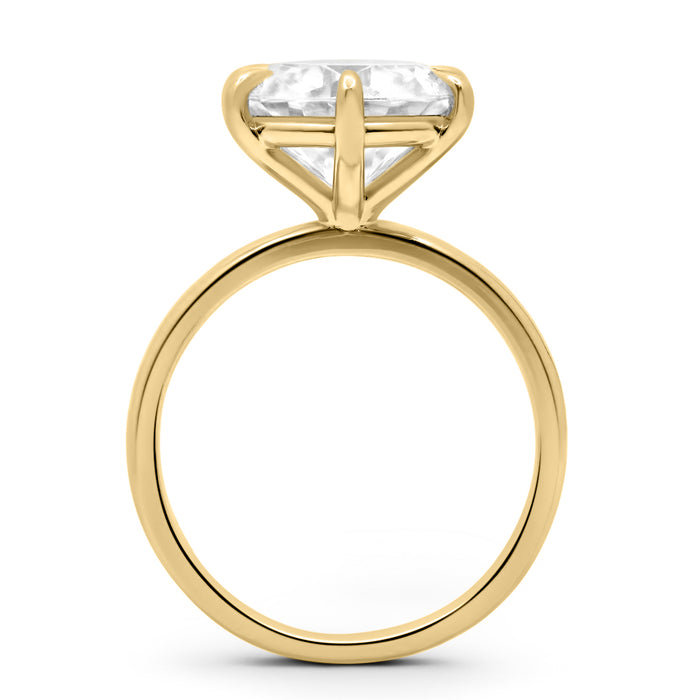 Round Moissanite Solitaire Engagement Ring