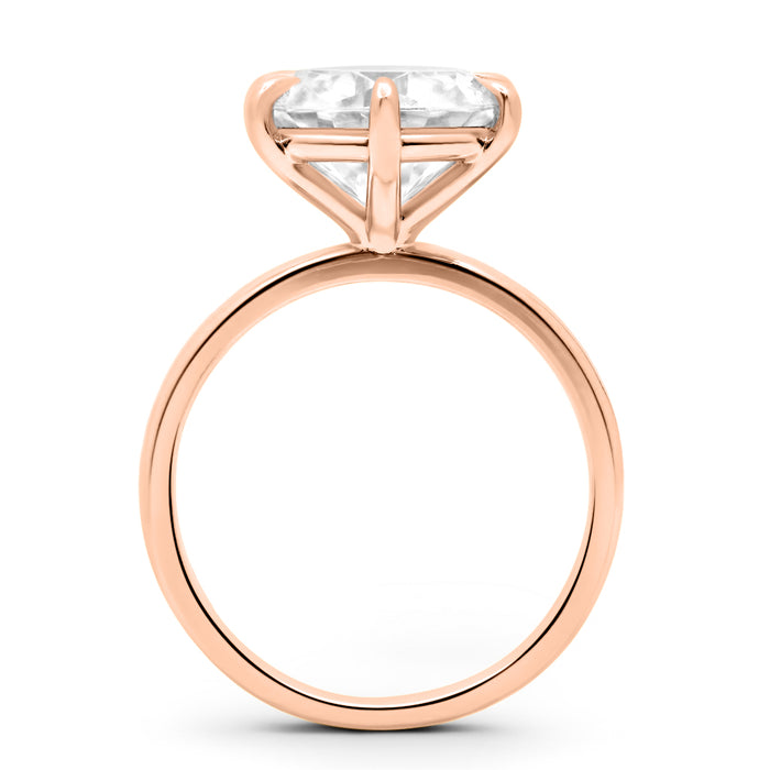 Round Moissanite Solitaire Engagement Ring