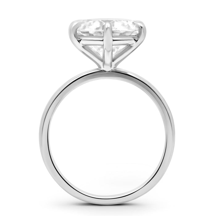 Round Moissanite Solitaire Engagement Ring