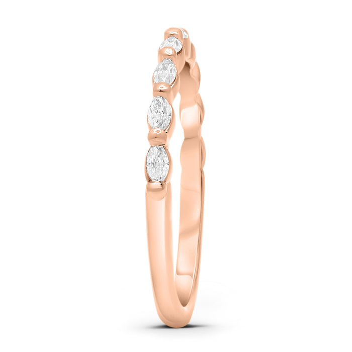 Tiffany | Marquise Lab Grown Diamond Wedding Band