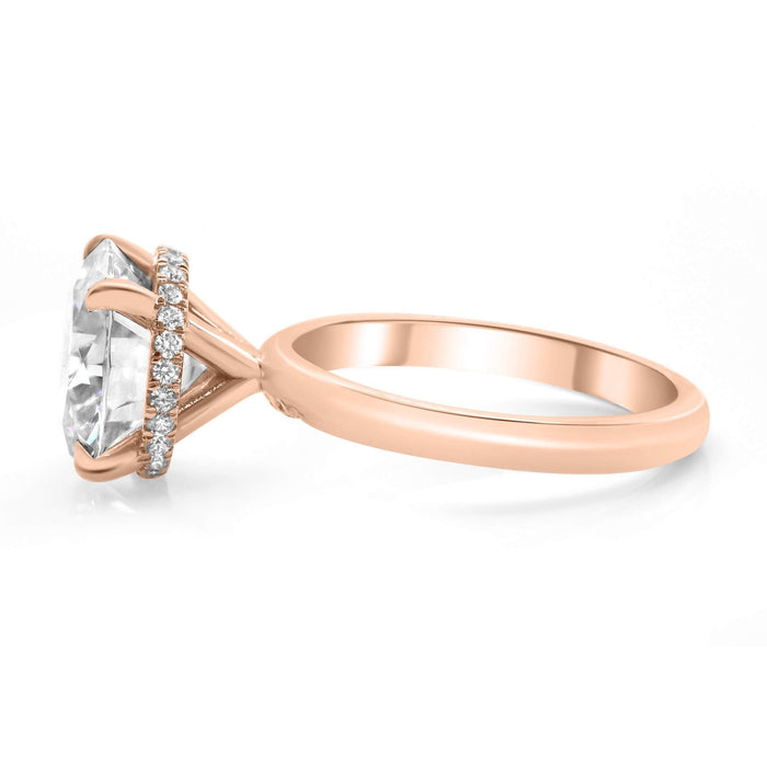 Agnes | Round Moissanite Engagement Ring - Diamond Daughters