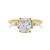 ALLISON | Cushion Accent Shapes Engagement Ring - Diamond Daughters