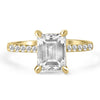 Ally | Emerald Moissanite Engagement Ring - Diamond Daughters