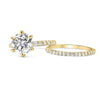 Ally | Round Moissanite Engagement Ring Set - Diamond Daughters