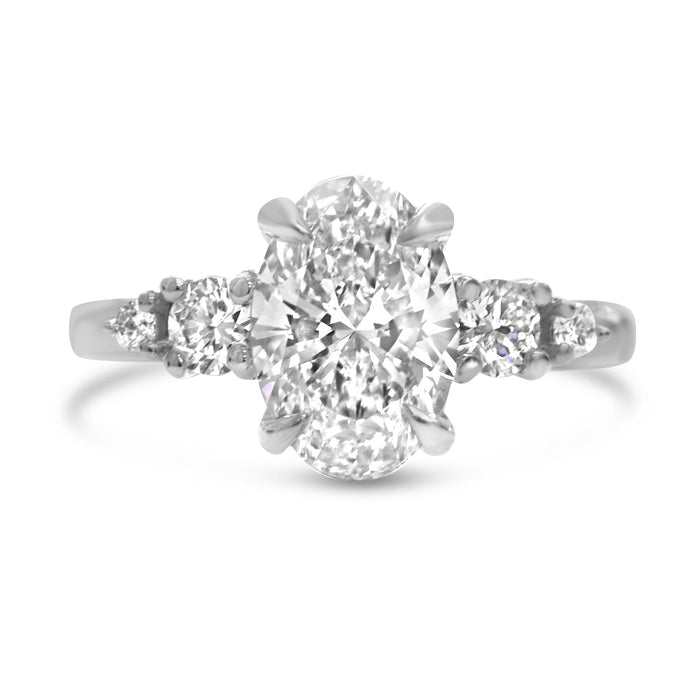 Amanda| Oval Moissanite Engagement Ring - Diamond Daughters
