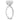 Andrea | Elongated Cushion Moissanite  14k White Gold Engagement Ring - Diamond Daughters, Top Side VIew