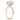 Andrea | Oval Moissanite 14k Rose Gold Engagement Ring - Diamond Daughters, Top Side View
