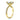 Andrea | Round Moissanite 14k Yellow Gold Engagement Ring - Diamond Daughters, Top Side VIew