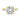 Andrea | Round Moissanite 14k Yellow Gold Engagement Ring - Diamond Daughters, Front View