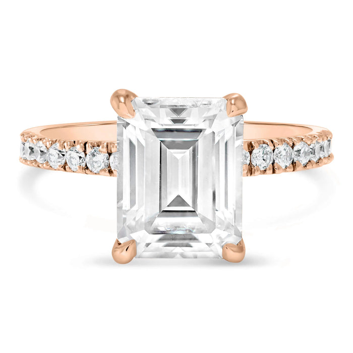 Angela Emerald Engagement Ring Setting - Diamond Daughters