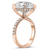 Anna | Elongated Cushion Moissanite Engagement Ring - Diamond Daughters