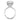 Anna | Elongated Cushion Cut Hidden Halo Accent Stones On Shank And Prongs 14K White Gold Engagement Ring - Diamond Daughters, Top View