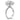 Anna | Elongated Cushion Cut Hidden Halo Accent Stones On Shank And Prongs 14K White Gold Engagement Ring - Diamond Daughters, Top Side View