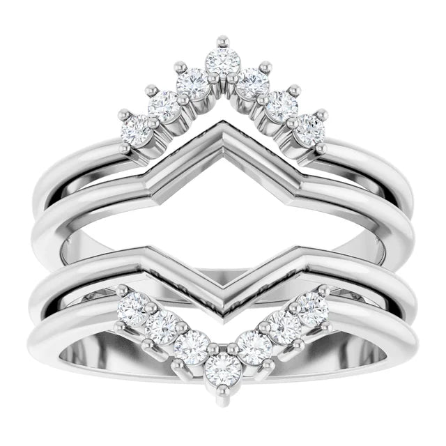 Aria Ring Jacket | Diamond Wedding Band - Diamond Daughters