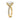 Avery | Oval Cut Hidden Halo Shank Accent Stone 14K Yellow Gold Engagement Ring - Diamond 
Daughters, Top Side View