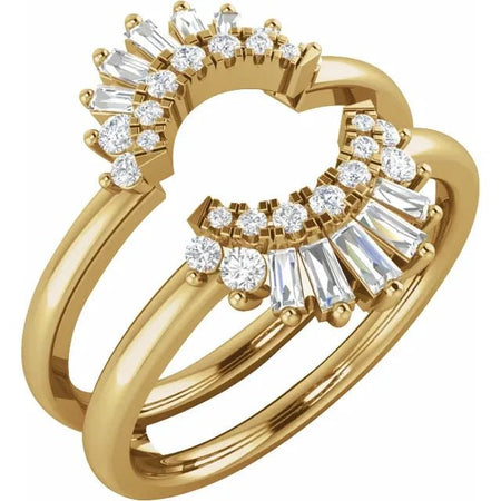 Bella Ring Jacket | Diamond Wedding Band - Diamond Daughters