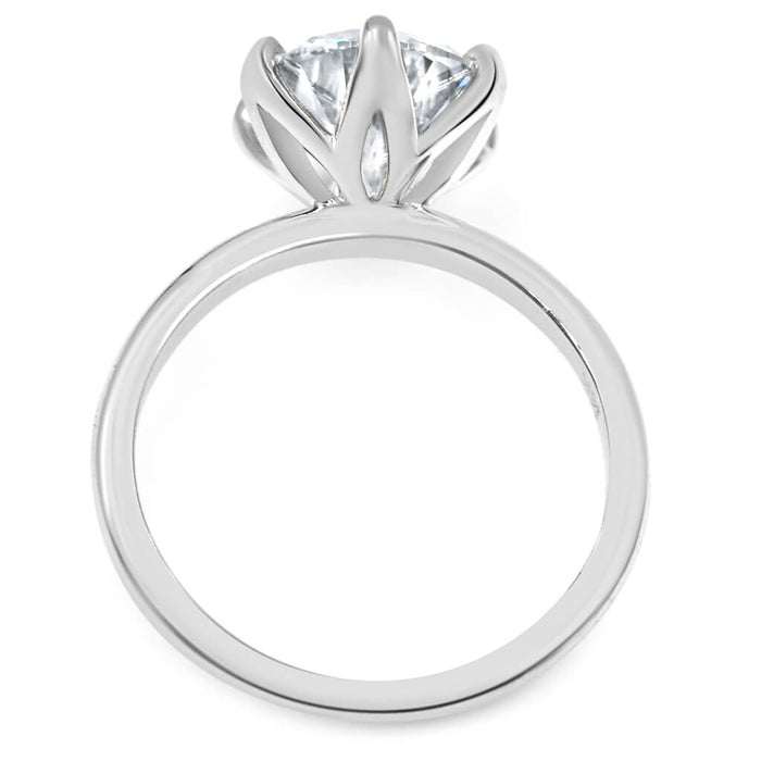 Catherine | Round Moissanite Solitaire Engagement Ring - Diamond Daughters