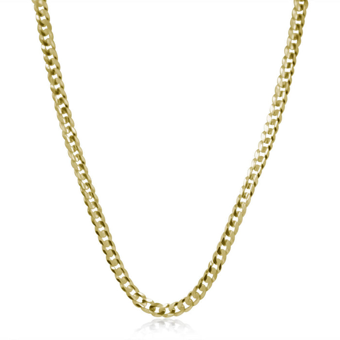 Curb Chain 14K Gold - Diamond Daughters