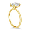 Elongated Cushion Moissanite Solitaire Engagement Ring - Diamond Daughters