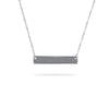 Gold Bar Necklace in 14K Solid Gold - Diamond Daughters