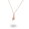 Italian Hand Good Luck Charm Pendant In Solid 14K Gold - Diamond Daughters