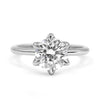 Jade | Round Moissanite Engagement Ring - Diamond Daughters