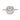 Jasmine | Cushion Halo Moissanite  14k Rose Gold Engagement Ring - Diamond Daughters, Front View