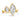 Jessica Toi Et Moi | Marquise 14K Yellow Gold Moissanite Engagement Ring - Diamond Daughters, Front View