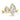 Jessica | Bezel Toi-et-moi 2 Stone Marquise 14K Yellow Gold Engagement Ring - Diamond Daughters, Front View 