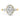 Jordyn | Oval Halo Pear Accent Stone 14K Yellow Gold Engagement Ring - Diamond Daughters, Front View
