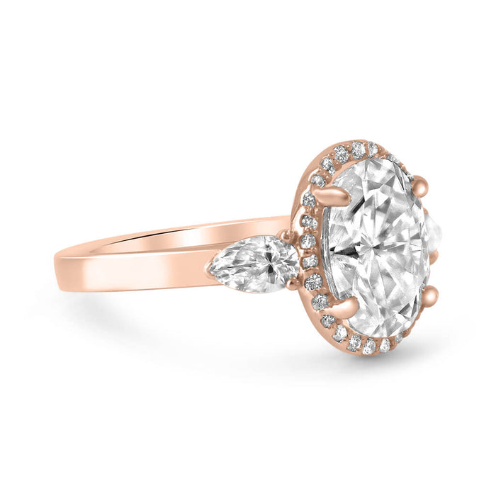 Jordyn | Oval Moissanite Engagement Ring - Diamond Daughters