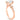Kate | Oval Moissanite Accent Stone 14K Rose Gold  Engagement Ring - Diamond Daughters, Top Front View