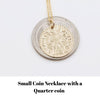 Large Gold Warrior Coin Necklace - Diamond Daughters
