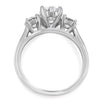 LEILANI | Oval & Round Three Stone Engagement Ring - Diamond Daughters