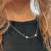 Little Hearts Necklace Hand Cut 14K Yellow Gold - Diamond Daughters