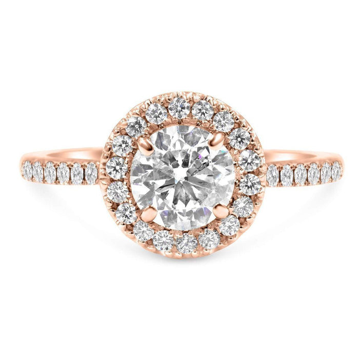 MARINE | Round Halo Engagement Ring - Diamond Daughters