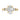 melody| Oval Moissanite Accent Stone 14K Yellow Gold Engagement Ring - Diamond Daughters, Front View