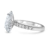 Micki | Pear Halo Moissanite Engagement Ring - Diamond Daughters