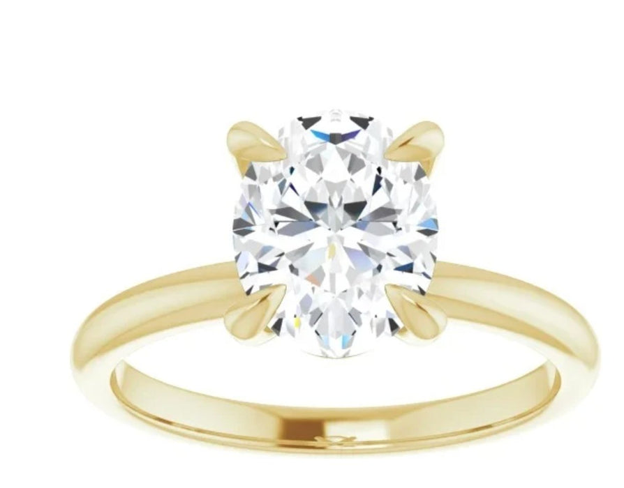 Moissanite Solitaire Engagement Ring Rush Fee 2 Weeks Production Time | Rings MUST Be Paid In FULL to Activate Rush Fee - Diamond Daughters