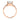 Morgan | Round Bezel Accent Stone 14K Rose Gold Engagement Ring - Diamond Daughters, Top View