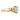 Morgan | Round Moissanite Accent Stones 14K Yellow Gold Engagement Ring - Diamond Daughters, Side View
