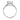 Morgan | Round Bezel Accent Stone 14K White Gold Engagement Ring - Diamond Daughters, Top View