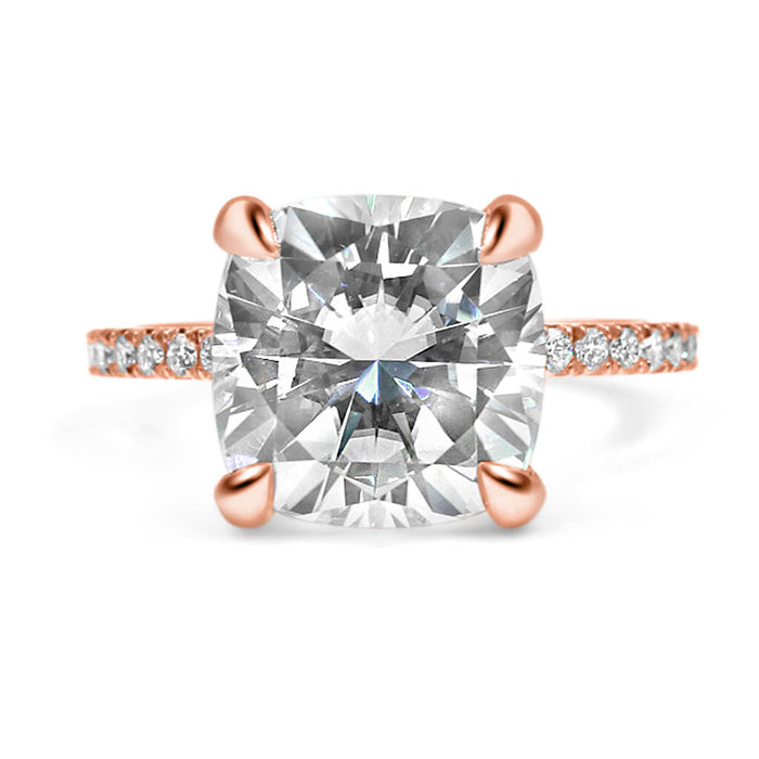 Neva | Cushion Moissanite Engagement Ring - Diamond Daughters