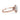 Nicoleta | Round Moissanite Halo 14K Rose Gold Engagement Ring - Diamond Daughters, Side View