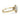 Nicoleta | Round Moissanite Halo 14K Yellow Gold Engagement Ring - Diamond Daughters, Side View