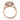 Nicoleta | Round Moissanite Halo 14K Yellow Gold Engagement Ring - Diamond Daughters, Top View