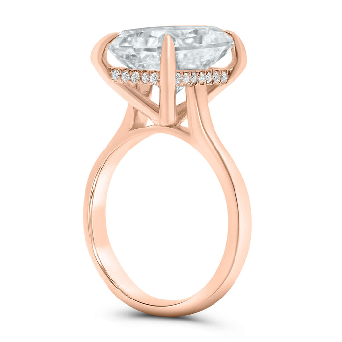 Nishika | Radiant Moissanite Engagement Ring - Diamond Daughters