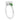 Phavady | Oval Moissanite six tsavorites Stone 14K White Gold Engagement Ring - Diamond Daughters, Top Side View