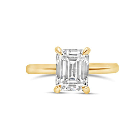 Rose Emerald Engagement Ring Setting - Diamond Daughters