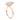 Rose | Marquise Moissanite 14k Rose Gold Engagement Ring - Diamond Daughters, Top Side Vew